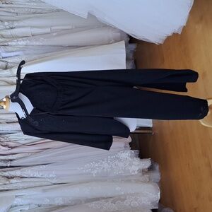 Formal black 3 piece pant suit